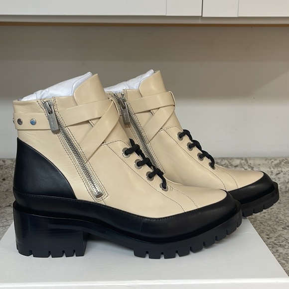 3.1 Phillip Lim Cream combat boots - Picture 2 of 9